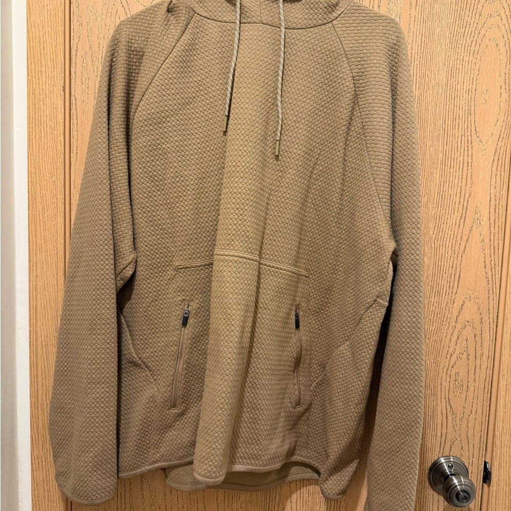 Kohl's Beige Textured Hoodie Sweater